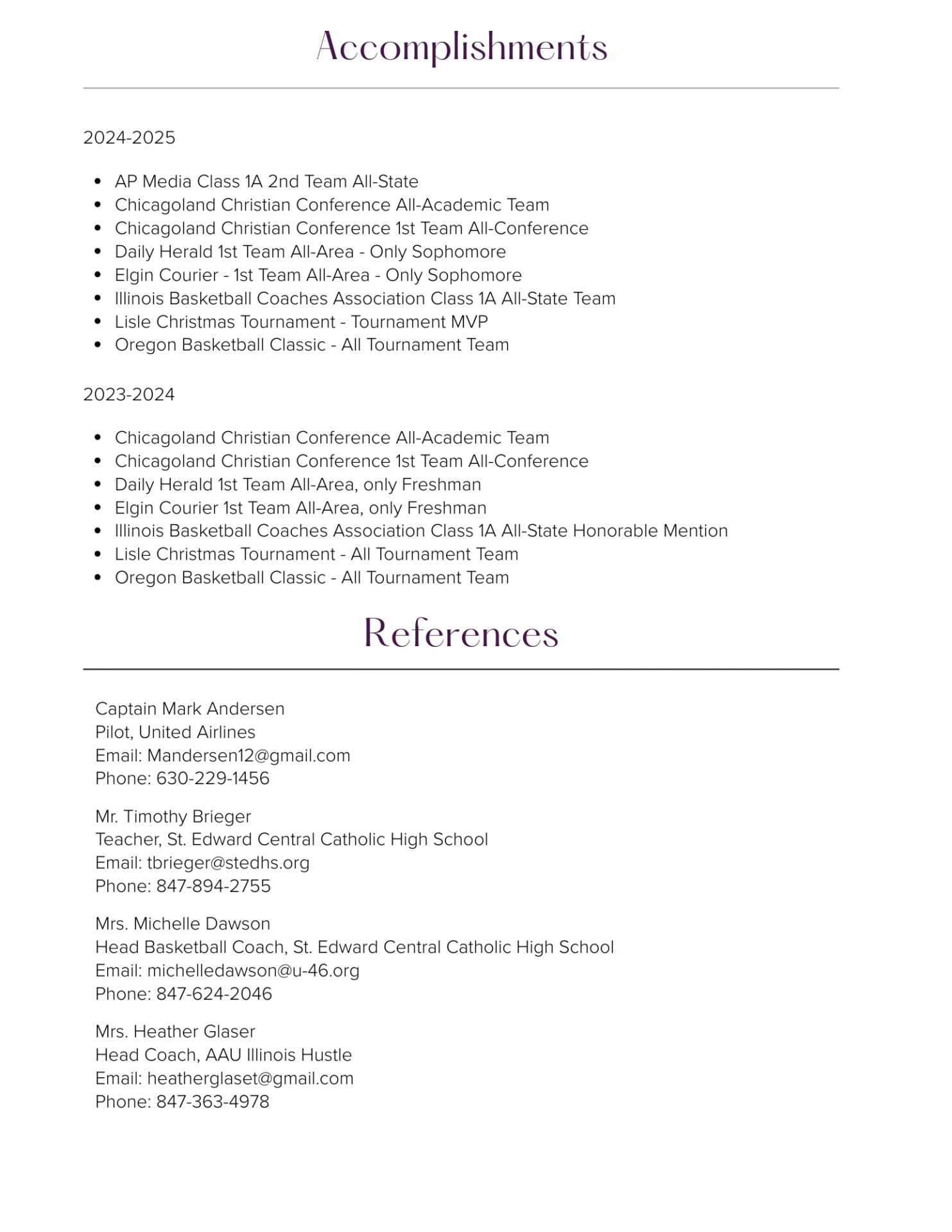 Savannah Lynch Resume